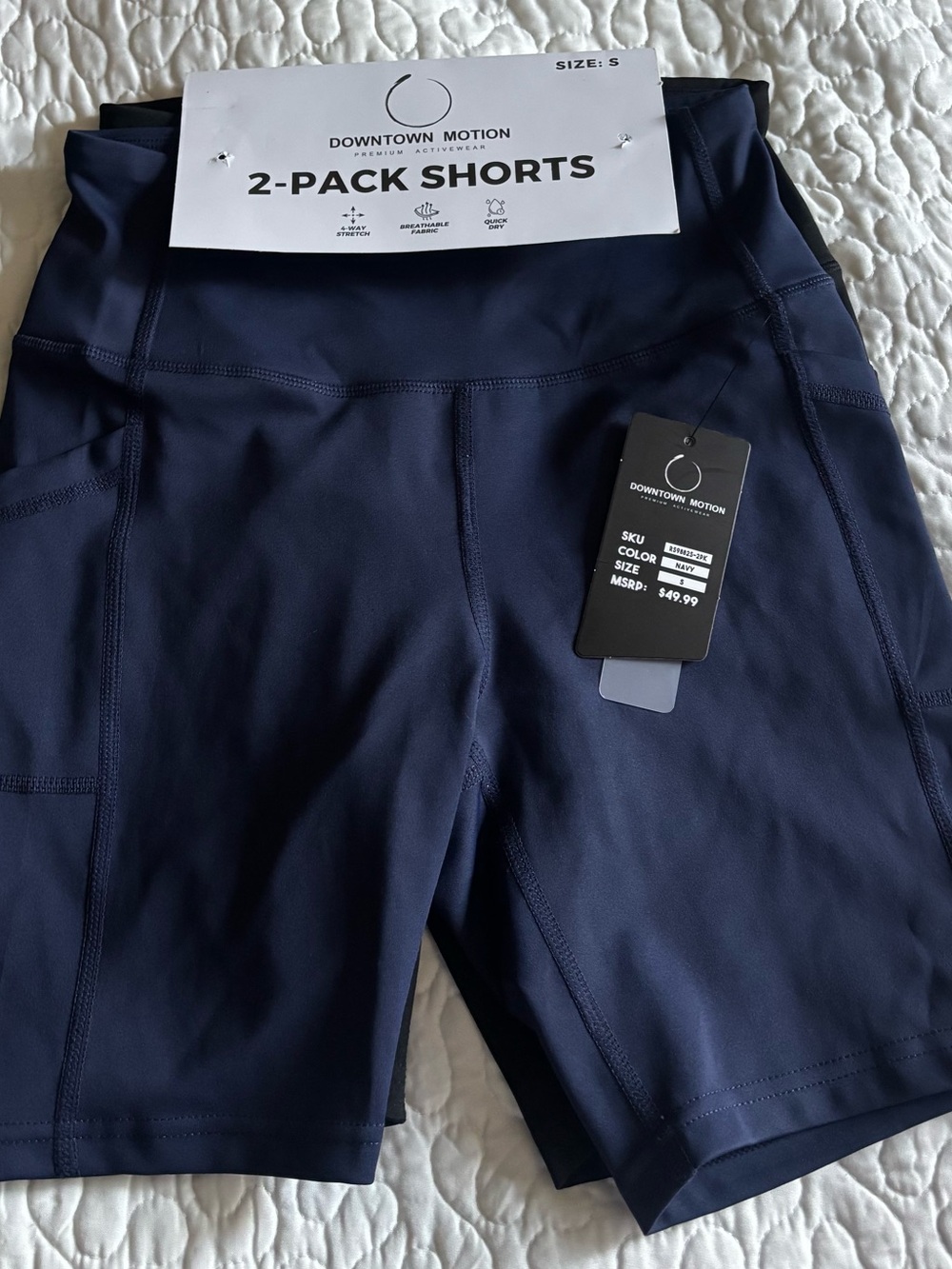 Women's Navy Bike Shorts